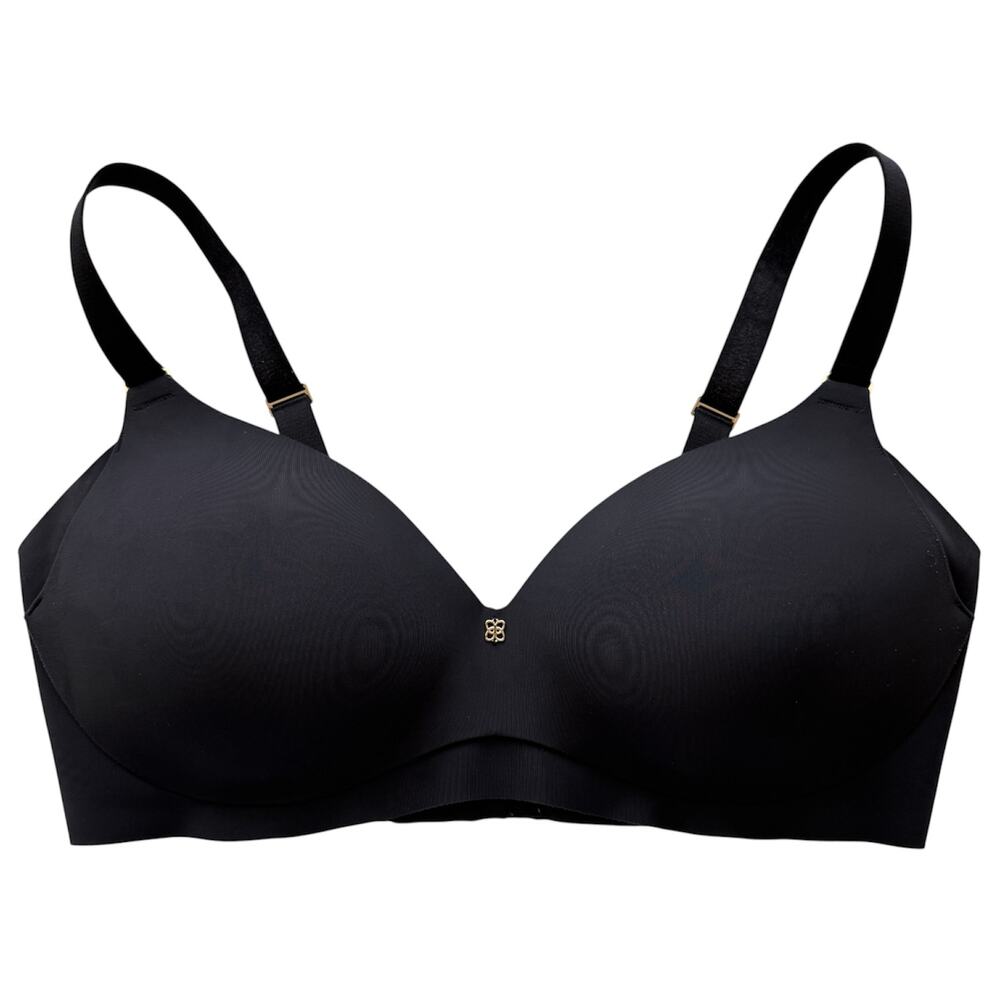 Honeylove CloudEmbrace Black Wireless T-Shirt Bra 00032 Back Smoothing Size 38C